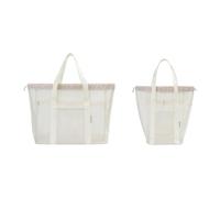 2pcs Meshes Shower Bags Travel Toiletry Storage Baskets Wet Dry Separator Bag Travel Essential Water Resistant Hygiene Bag