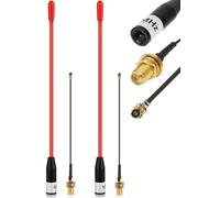 2PCS Meshtastic LoRa Antenna 915MHz 10dBi Gain - Omni SMA Male Connector 17cm Long Range Soft Whip Antenna (Red)