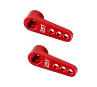 2PCS Metal 25T Servo Horn M3 Threads Steering Arm Server Rocker Compatible with Futaba Savox Power HD Servos Motor 1/8 1/10 RC Car Truck
