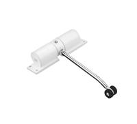 2pcs Metal Automatic Door Closer Adjustable Surface Mounted Household Closers Heavy Duty Spring Loaded Gate Home for Door(Black)