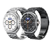 2PCS Metal Bands for Galaxy Watch 8 Classic Band Samsung Galaxy Watch 8 Band 46mm 44mm 40mm Men Stainless Steel Strap Classy Elegant Casual Business Bracelet for Galaxy Watch 8/8 Classic Women