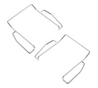 2Pcs Metal Belt Clip for Wireless Bodypack Transmitter | 5.7x5x1cm Size, Silver Finish, for Conference Presentations and Stage Performances