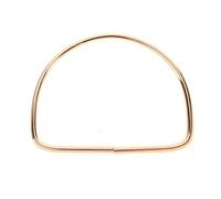 2Pcs Metal Big D Ring Hand-in-Hand Iron Ring Metal Hand-in-Hand Case Bag Hardware Accessories Replacement Women Handbag Handles(Gold)