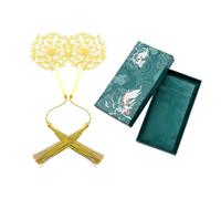 2Pcs Metal Bookmark with Dandelion Hollow Design, Elegant Bookmarks for Women and Men, Personalized Book Mark with Tassel for Reading Lovers, Study Notes, Journals and Book Accessories