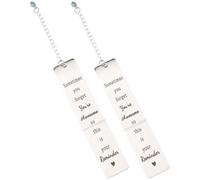 2pcs Metal Bookmarks with Cross Pendant, Remembrance Day Tribute Gift | Students and Teachers, Bag Ornament Use, Texture, Not Easy to Fade