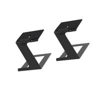 2Pcs Metal Bookshelf Speakers Risers Desktop Stands With Vibrations Absorption Pads Cantilevered Bracket Desktop Stand