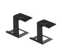 2Pcs Metal Bookshelf Speakers Stand 6° Incline Bracket Risers For Most Small & Mediums Bookshelf Desktop Stand