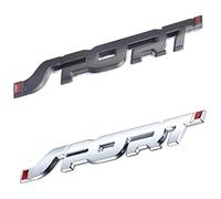 2pcs Metal Car Sport Sticker,3d Premium Car Side Rear Trunk Emblem Logo Badge Decals Black