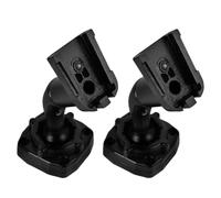 2pcs Metal Dash Cam Holder for Car, Quick Release Mirror Mount Bracket | Black Zinc Alloy Build, Snap in Fit for Original Rearview Base, Non Destructive Install for Drivers