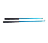 2PCS Metal Drumstick Anti Slip Aluminium Alloy Drum Sticks for Electronic Drums, Lightweight Ergonomic Percussion Instrument Accessories with Non Slip Grip for Practice and Live Pe (W119 Blue)