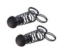 2pcs Metal Grip Finger Endurance Trainer for Forearms and Fingers | Spring Steel with Silicone, Non-slip Handle, Black Finish, On-the-go Exercise, Office Break and Gym Warm-up
