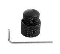 2PCs Metal Guitar Control Knobs For Electric Bass & Guitar Vol/Tone Adjustment Replacement Parts Double Layer Metal Volumes Knobs