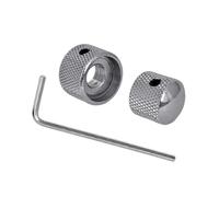 2PCs Metal Guitar Control Knobs For Electric Bass & Guitar Vol/Tone Adjustment Replacement Parts Metal Volumes Control Knob
