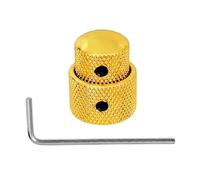 2PCs Metal Guitar Control Knobs For Electric Bass & Guitar Vol/Tone Replacement Parts Double Layer Metal Volumes Knobs