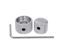 2PCs Metal Guitar Control Knobs For Electric Bass & Vol/Tone Adjustment Replacement Parts Resistant Tone Knob