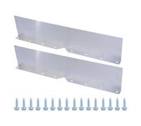 2Pcs Metal Gutter Guard Diverter Replacement Valley Splash Guards for Shingle Corner and Straight House Aluminum Rain Diverter