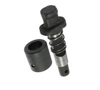 2pcs Metal Hammer Spring Collet with Head Cover Set, Lightweight Collet Silver Black for 65A Electric Pick