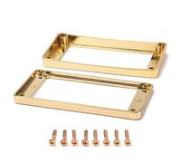 2PCS Metal Humbucker Pickup Mounting Ring 91x45mm, Cover Frame Replacement for Electric Guitar