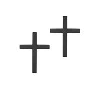 2PCS Metal Jesus Christian Cross Emblem Sticker,Metal Jesus Christ Cross Badge Sticker,3D Car Cross S-ticker,Self Adhesive C-ross Auto Emblem Decal for Car Laptops Refrigerator Luggage Motorcycle