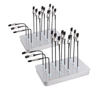 2pcs Metal Model Painting Stand Base Holder with 24pcs Bendable Magnetic Alligator Clip Sticks, Modeling Tools for Airbrush Models Coloring & Hobby Model Painting