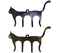 2Pcs Metal Music Book Clip Cat Shaped Music Stand Clip Iron Page Holder for Outdoor Playing, Note Paper,Sheet Music Stands,Pianos,Musicians,Cookbook Reading(6.5 X 3.74 X 0.03in)