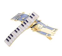 2pcs Metal Music Note Piano Keys Hair Clips for Women