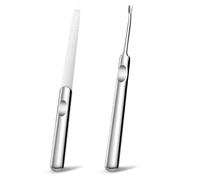 2Pcs Metal Nail File Diamond Deb Nail File Set Double Sided and Cuticle Stainless Steel Nails Files Remover Cuticle Pusher for Natural Gel Acrylic Nails Manicure Pedicure Tools for Home and Salon Use