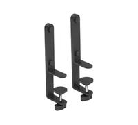 2pcs Metal Pegboard Bracket Clip Mounting Tool, Upright and Splint Type, for Tool Storage and Display Racks, White or Black, 185x55mm or 135x115mm