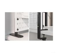 2pcs Metal Pegboard Bracket Clip Mounting Tool with Upright and Splint Type for Installing Tool Storage and Display Racks on Walls or Tabletops, 185x55mm and(B1)
