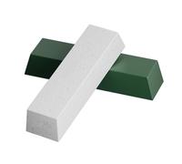 2PCS Metal Polishing Wax Green and White for Stainless Steel Coppers Iron Aluminum Tool with Wool Wheel Buffing Buffing