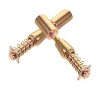 2pcs Metal Quick Release Yoke Pin for Pto Drive Shafts Heavy Duty | Spring Loaded Locking Pin Kit, Simple Installation for Farm Tractor Repair and Fieldwork, Golden Metal