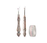 2Pcs Metal Seam Rippers And Sewing Positioning Tape Set Stitching Rippers Thread Remove Steel