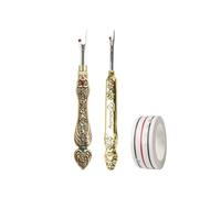 2Pcs Metal Seam Rippers And Sewing Positioning Tape Set Stitching Rippers Thread Remove Steel