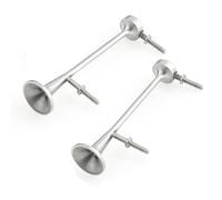 2Pcs Metal Speaker Whistle Horn Model for 1/14 RC Tamiya King Hauler GL Tractor Truck Model Scania R620，Actros 3363，Arocs 3363，Man TGX，Ford Aeromax (48mm)