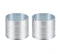 2Pcs Metal Squirrel Guard Spring for Bird Feeder Pole | Sturdy Metal Construction, Fits 58-60mm Poles, Silver Finish, Easy Install, Protects Feeders From Squirrels