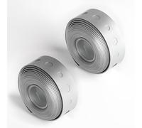 2pcs Metal Strips with Holes,3/4 inch x 10ft Galvanised Steel Band Metal Fixing Strap with Perforated Holes, Builders Fence Brackets Fixing Banding for Wall Ties Pipe Support
