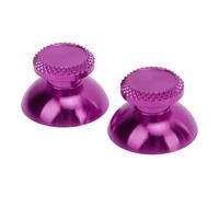 2Pcs Metal Thumb Grip Caps Joystick Cap Analog Stick Cover for Thumb Grips Cover for Handheld Game Console Accessories (Purple)