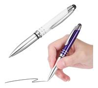 2pcs Metal Touch Screen Ballpoint Pens with Clip, Multi-functional