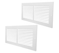 2pcs Metal Wall Vent Grille 16x8 Inch Louvered Return Air Filter