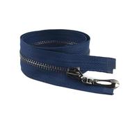 2pcs Metal Zipper, Size 3# 15-70cm Close/Open End, for Jacket and Bag Reinforcement,Navyblue Gunblack,20cm-CloseEnd
