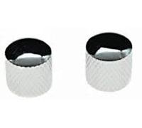 2pcs Metric Chrome Guitar Bass Dome Knobs Metal Knob fits Tele Guitar