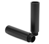 2pcs Mic Holder Extension Rod Set Adjustable Length Microphone Upgrade Parts with 3 8 Inch Female to 5 Male Conversion Screw Aluminum Alloy Thread Interface for Cantilever and Stand Hei