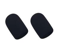 2PCS Mic Sponge Foam Sleeve Shield Windproof Covers For JBL PartyBox Encore Encore2 Microphone Covers Foam Protector Durable Soft (2PCS Black)