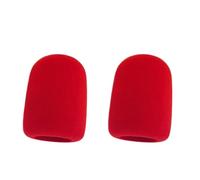 2PCS Mic Sponge Foam Sleeve Shield Windproof Covers For JBL PartyBox Encore Encore2 Microphone Covers Foam Protector Durable Soft (2PCS Red)