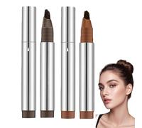 2PCS Microblading Eyebrow Pen & Waterproof Eyebrow Pencil Set,Brown Eyebrow Pencil,Waterproof Brow Pen for Ultra-Precise Fine Strokes & Hair-Like Makeup,Long-Lasting,Smudge-Proof & All Day Wear