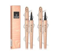 2PCS Microblading Eyebrow Pen, Waterproof Long-Lasting Eyebrow Pencil with Four Fork Tip, Creates Natural Hair-Like Defined Brows(Light Brown+Dark Brown)