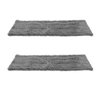 2pcs Microfiber Flat Mop Pads Replacement for Marble and Tile Floors