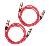 2pcs Microphone Cable 10ft Balanced Sound Cord Male to Female Cable for Studio & Stage Use