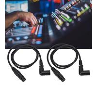 2PCS Microphone Cable Adapter, Lightweight 3 Pin XLR Male to Female Mic Extension Cable for Speaker Mixer Amplifier (3 meter