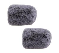 2Pcs Microphone Cover, Microphone Windscreen Muff Microphone Protector Mini Windscreens Sponge Covers Protection Furry Cover